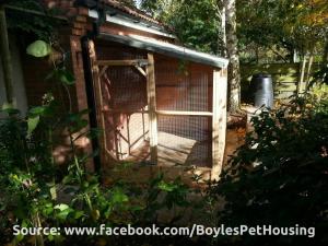Bespoke outdoor rabbit enclosure